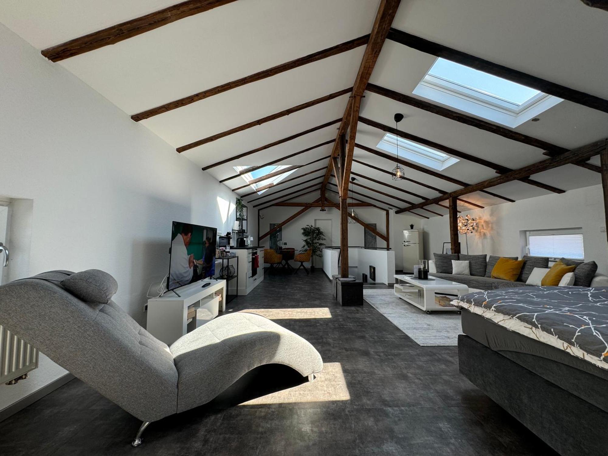Apartamento Gleis 13 - The Loft Im Ehemaligen Lokschuppen Bückeburg Exterior foto